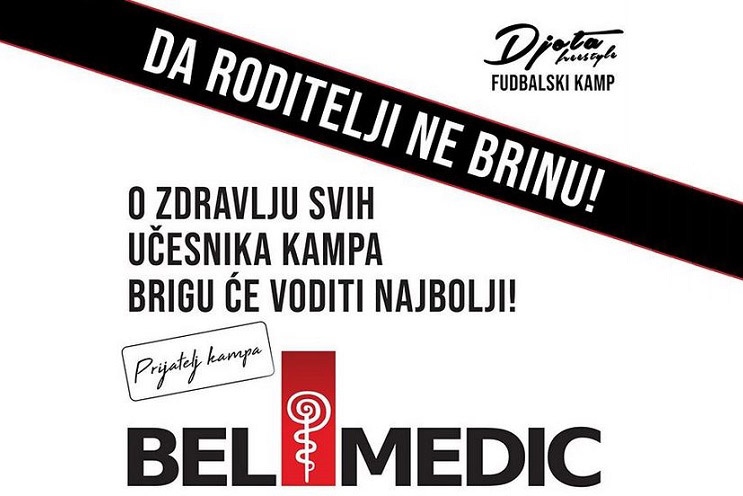 Bel Medic prijatelj fudbalskog kampa Djotafreestyle